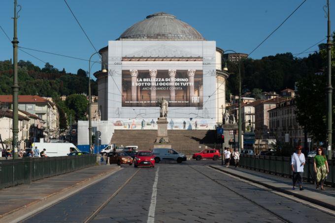 Avviato il restauro della facciata principale della Chiesa della Gran Madre di Dio a Torino