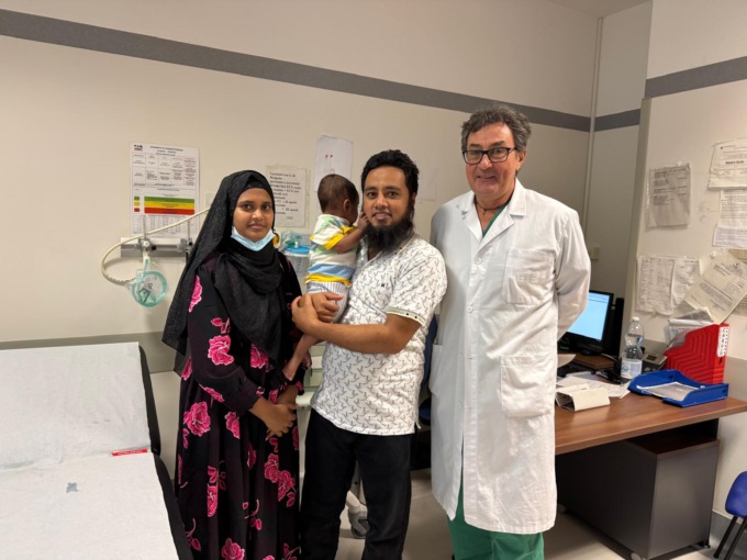 Salvato un bimbo di otto mesi nato con un solo ventricolo cardiaco proveniente dal Bangladesh