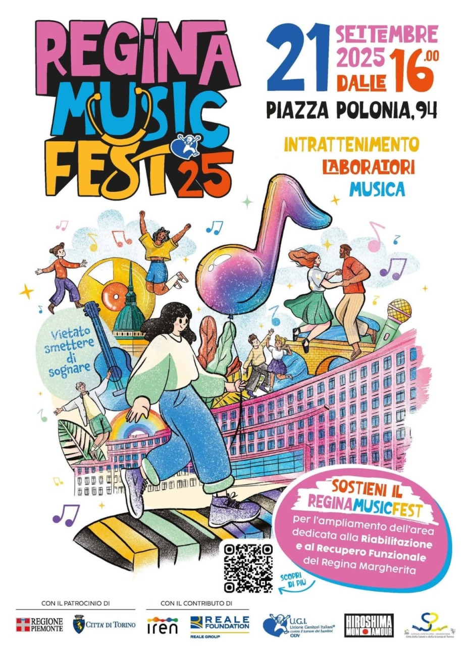 Regine Margherita di Torino, il 21 settembre si svolgerà il Regina Music Fest