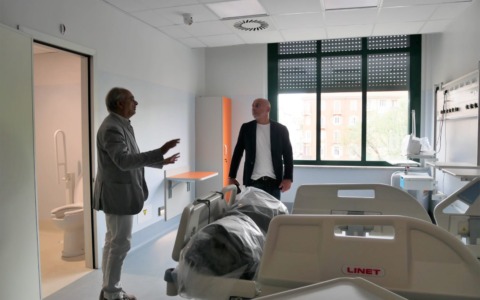 Livio Tranchida in visita ai cantieri degli ospedali Molinette e Cto di Torino