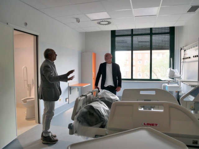Livio Tranchida in visita ai cantieri degli ospedali Molinette e Cto di Torino
