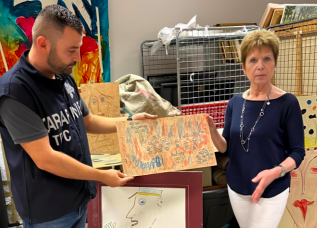 Sequestrate 250 opere false attribuite all’artista torinese Carol Rama