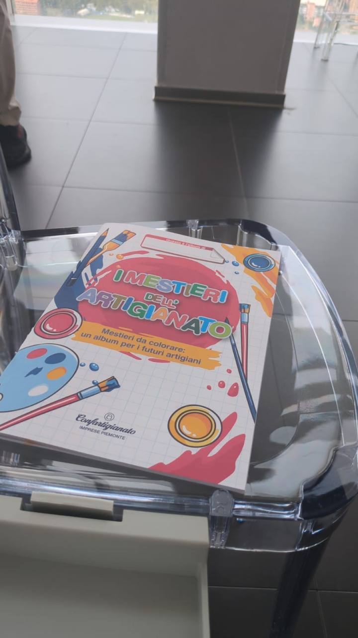 Confartigianato Imprese Piemonte presenta:  “I mestieri dell’artigianato”, un album da colorare  per far scoprire alle scuole primarie il fare artigiano