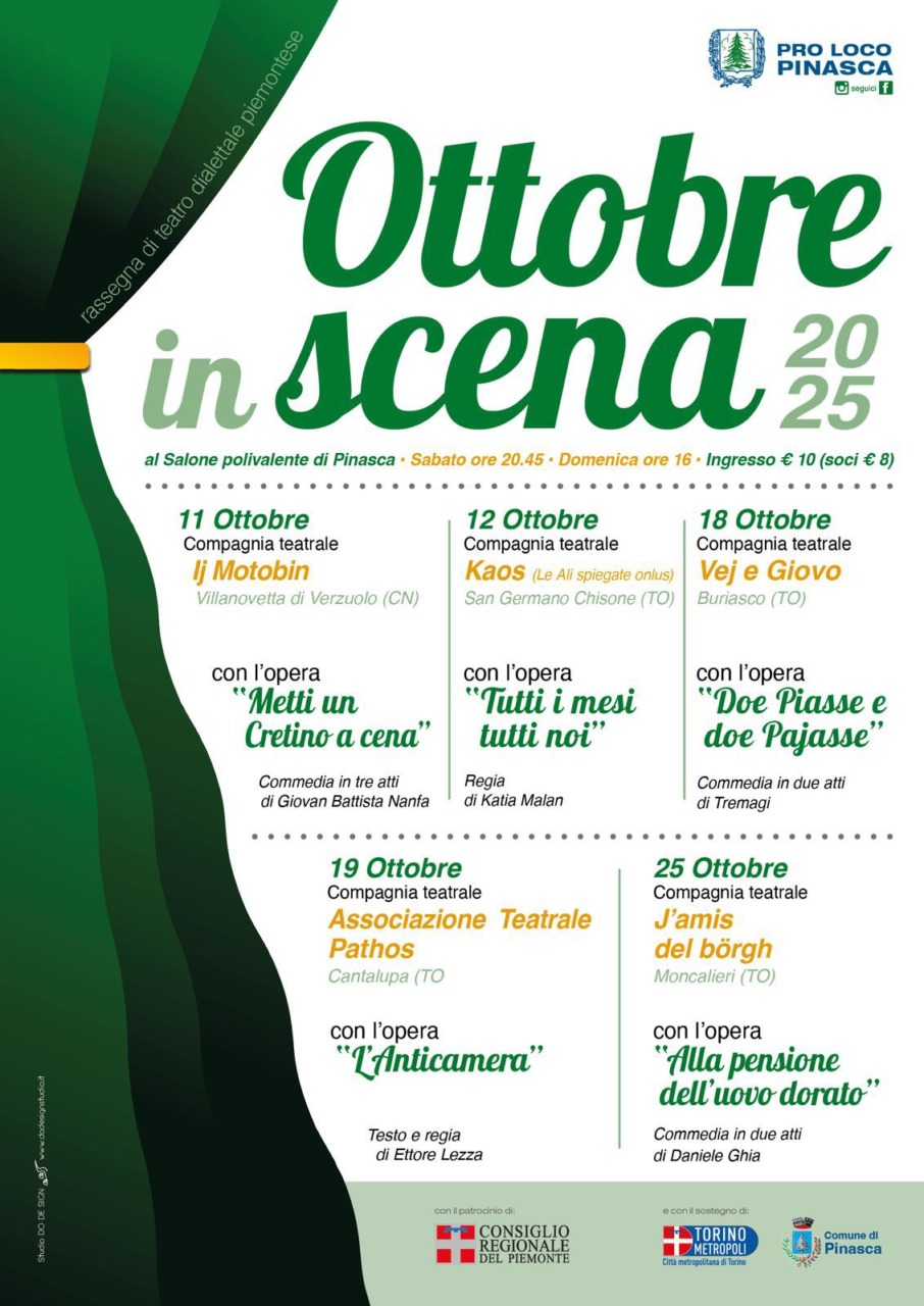 Ottobre in scena a Pinasca