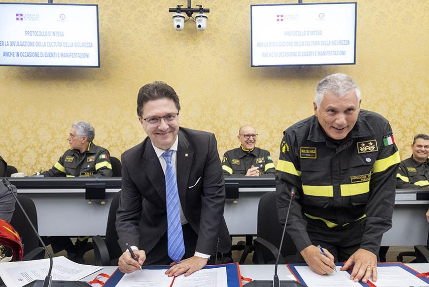 Assemblea legislativa e Vigili del Fuoco uniti nel promuovere la cultura della sicurezza e prevenzione