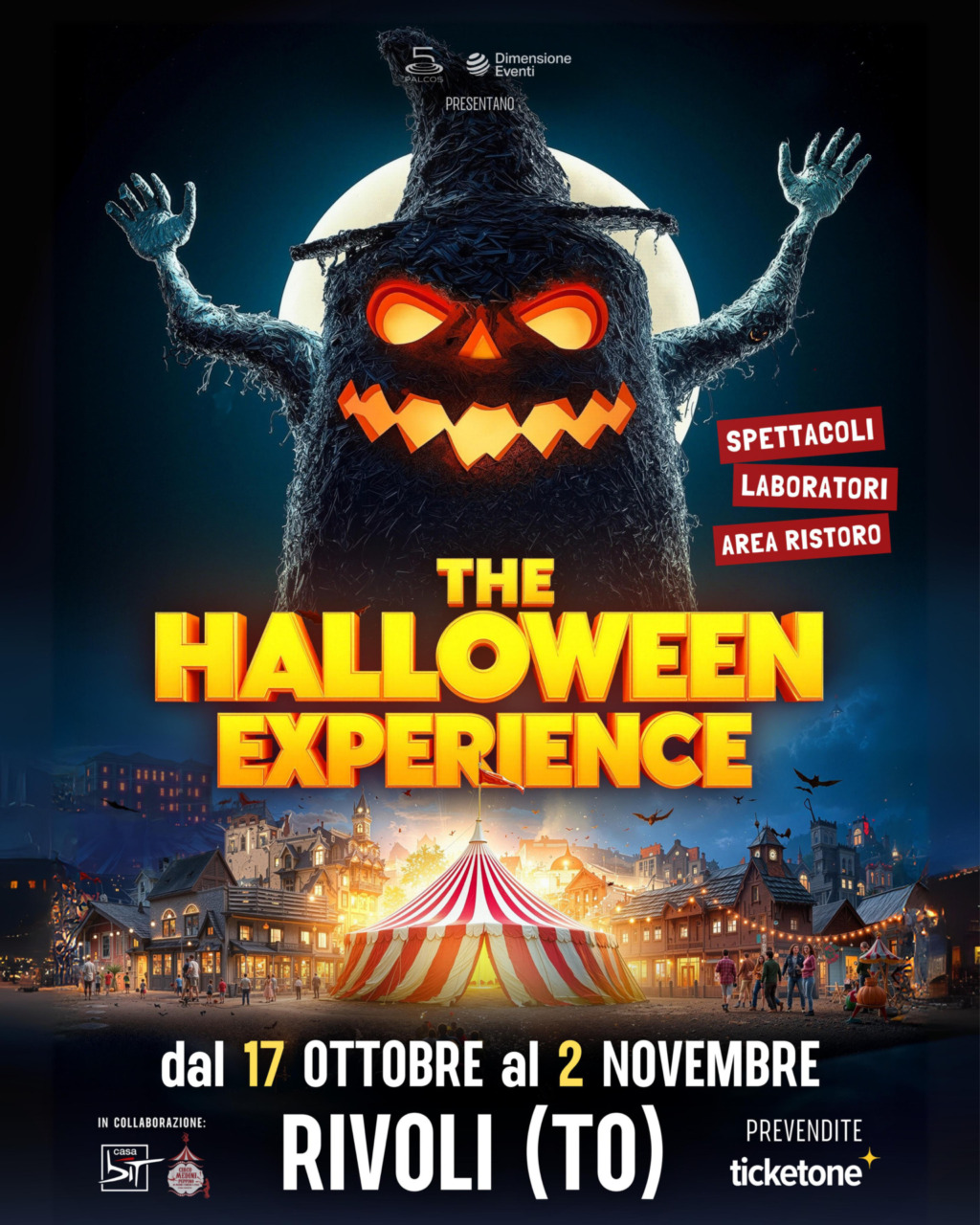 “The HALLOWEEN Experience” dal 17 ottobre al 2 novembre a Rivoli
