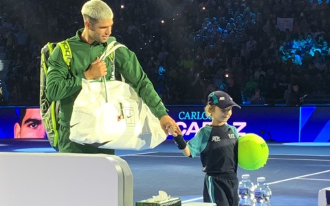 I pazienti di UGI e dell’ospedale Regina Margherita  accompagnano i campioni del tennis delle Nitto ATP Finals