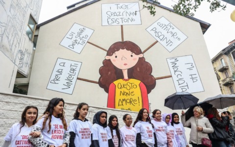 Un murales dedicato a  Giulia Cecchettin