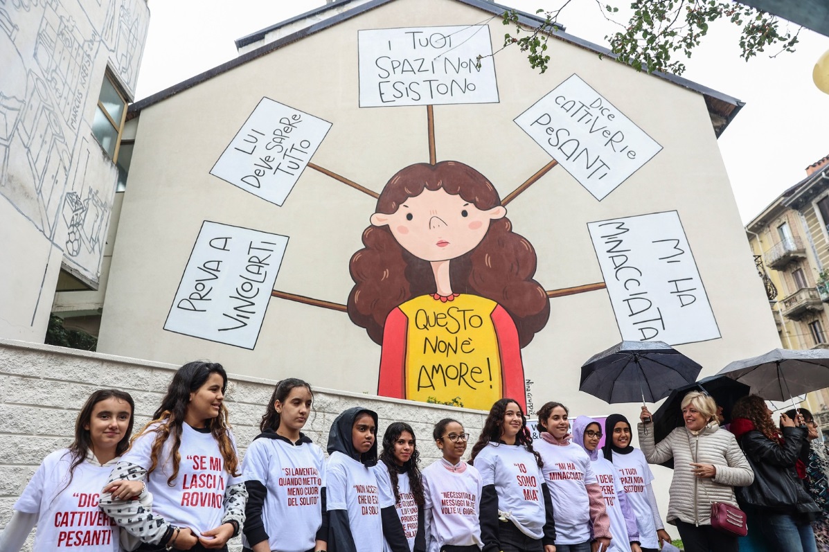 Un murales dedicato a  Giulia Cecchettin