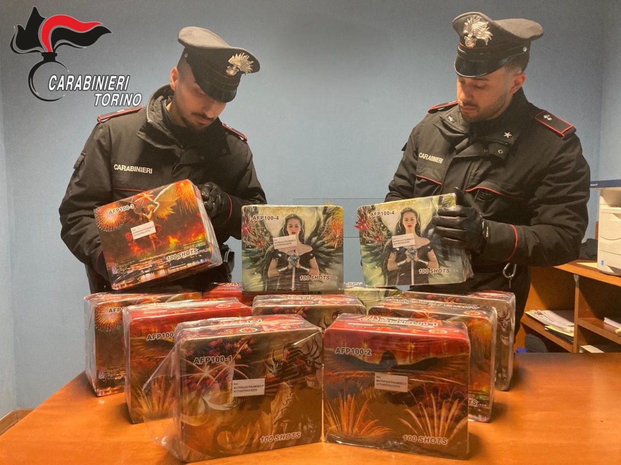 Sequestrato a Rosta un piccolo arsenale pirotecnico