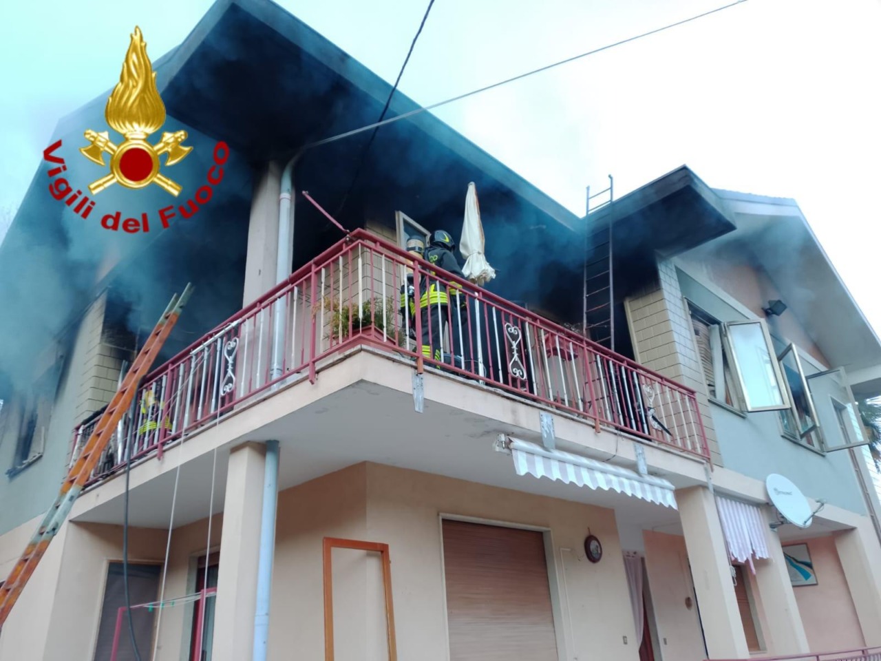 Incendio in un alloggio a Lanzo Torinese