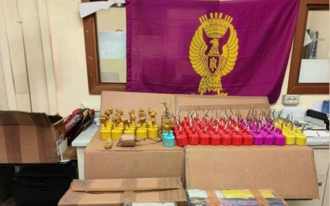 A Trofarello maxi sequestro di botti per Capodanno, arrestato un 28enne