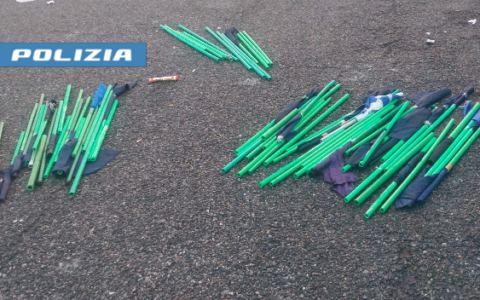 Tensione Juve-Napoli: indentificati 300 ultras, sequestrati esplosivi e 100 aste