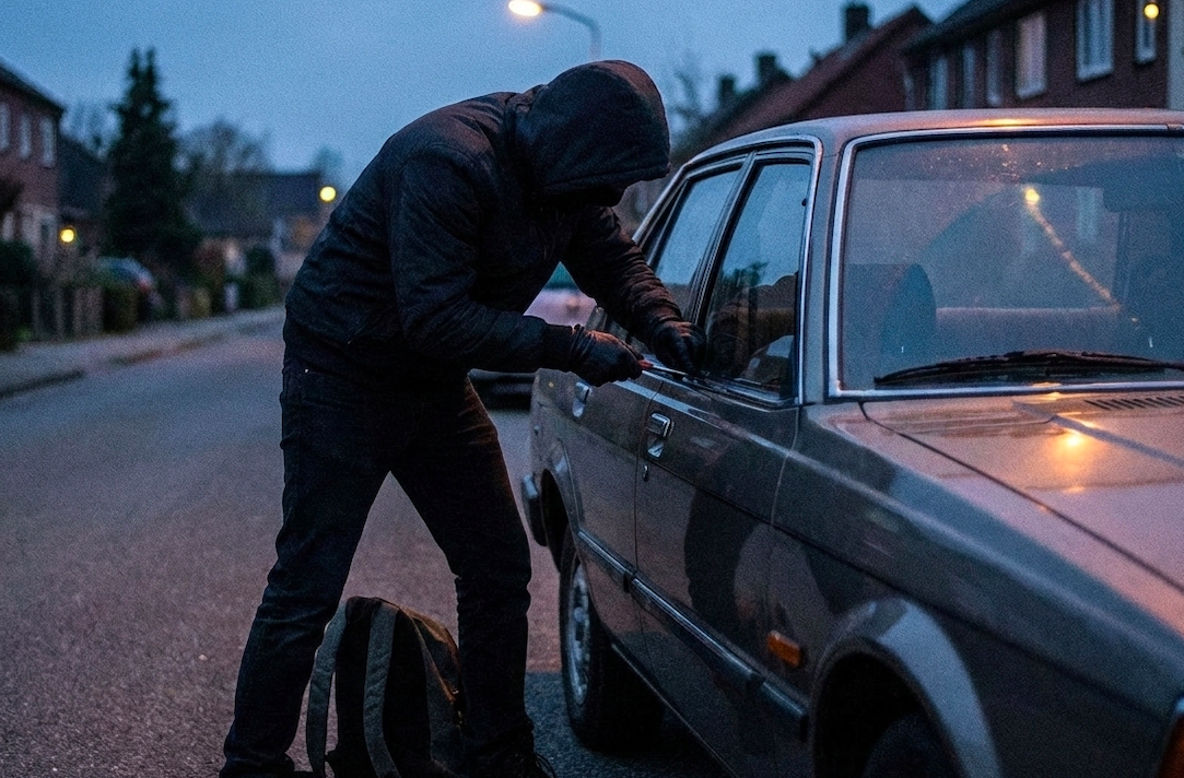 Spaccava il finestrino e saccheggiava le auto parcheggiate, 24enne fermato con le mani ancora insanguinate