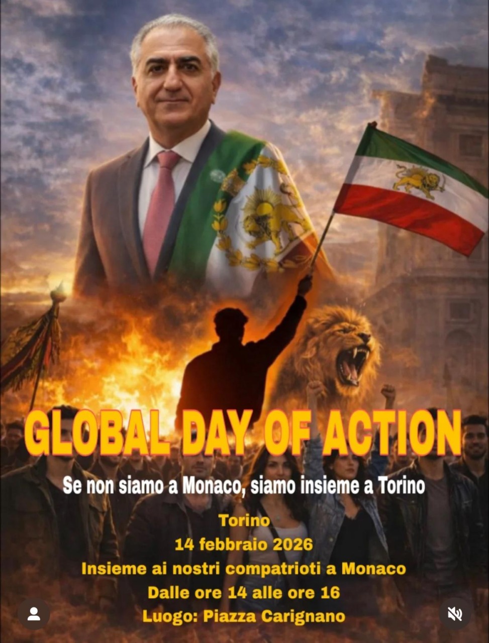 Iran, Global Day of Action in piazza Carignano a Torino
