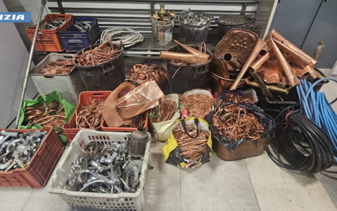 Furti di rame e metallo: la polizia recupera tonnellate di materiale rubato