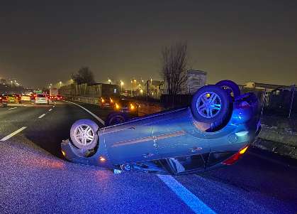 Incidente stradale sulla tangenziale sud di Torino