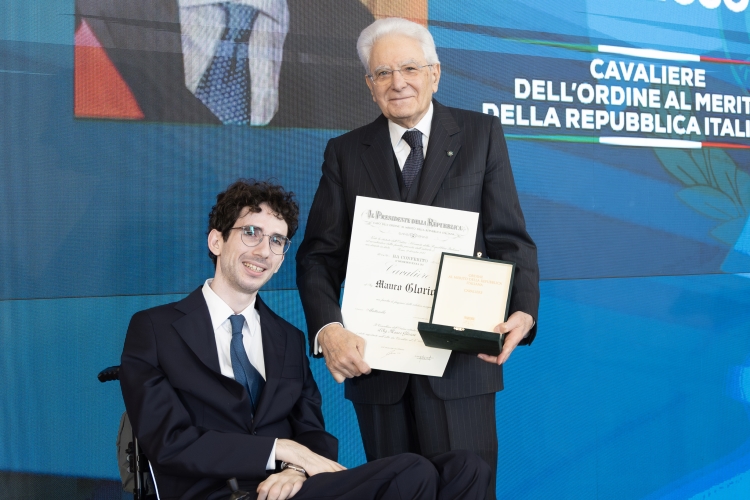 “Non si è arreso alle avversità della vita”: Mauro Glorioso premiato dal Presidente Sergio Mattarella