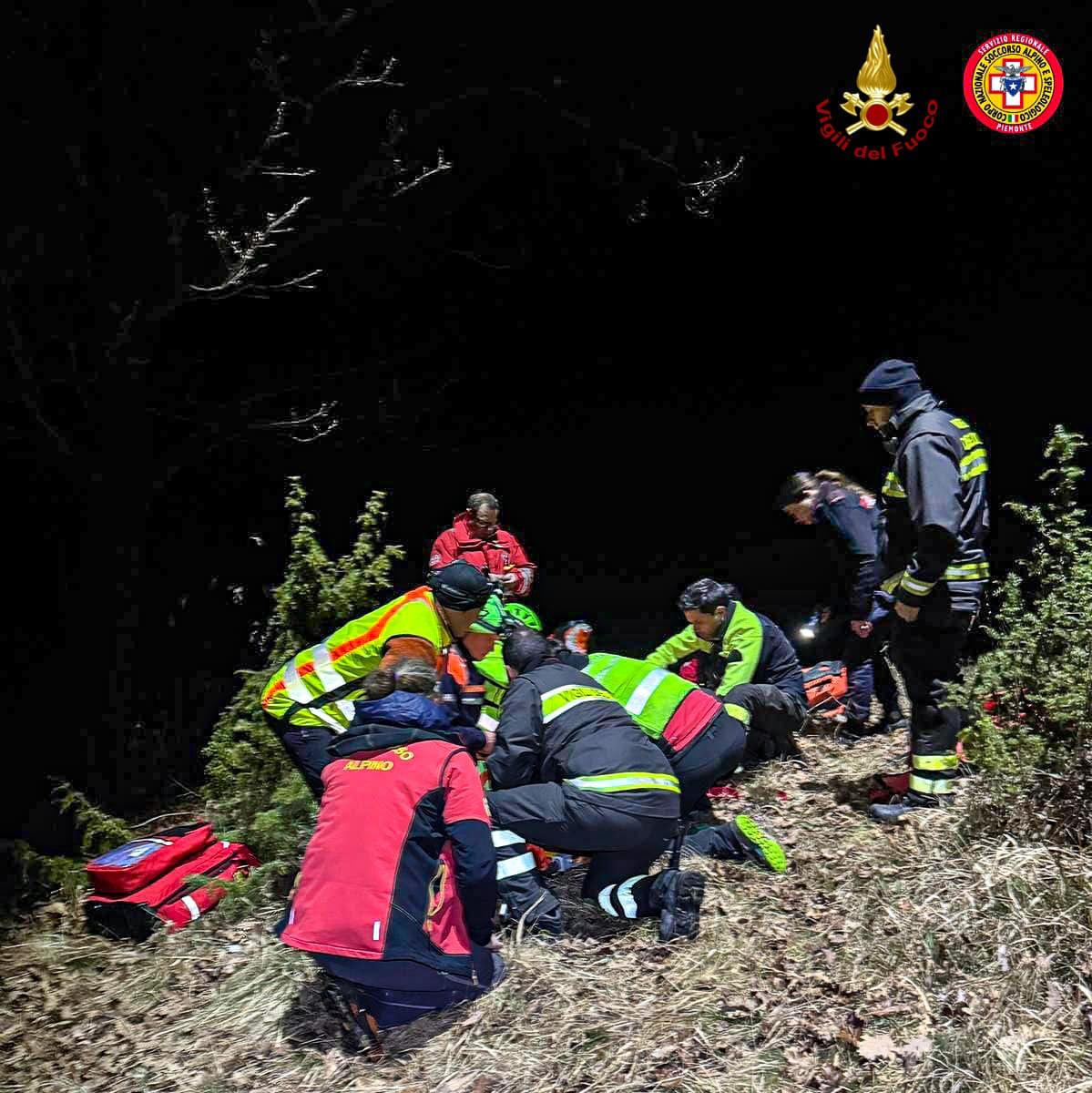 Uomo disperso a Val della Torre, intervento dei vigili del fuoco