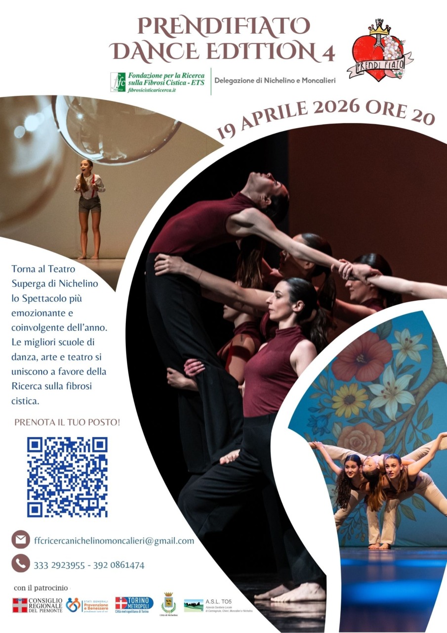 Malattie genetiche gravi: a Nichelino torna lo Spettacolo a favore della Fondazione Ricerca sulla Fibrosi Cistica