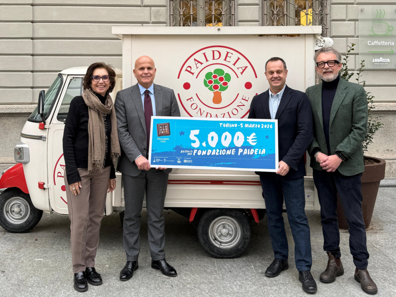 CioccolaTò: consegnato a Fondazione Paideia il ricavato dell’edizione 2026