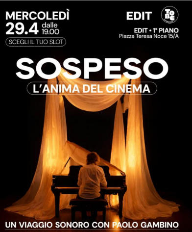 SOSPESO: una serata fuori dal tempo tra le note di Morricone il 29 aprile