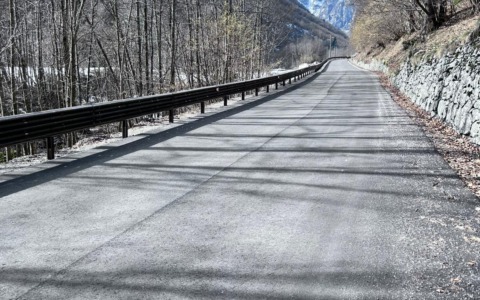 Groscavallo, completati i lavori per l’allargamento della sede stradale della Provinciale 33