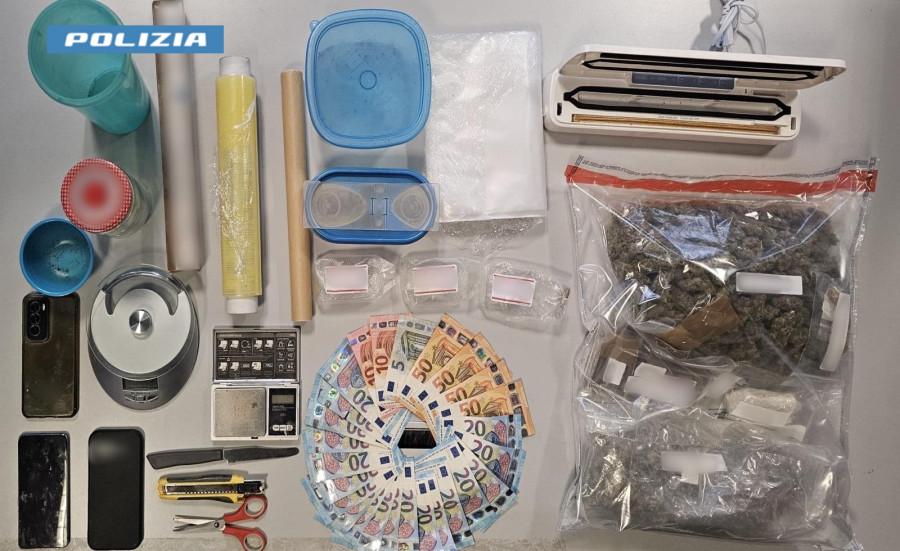 Controllato in strada con lo zaino pieno di droga: arrestato 26enne
