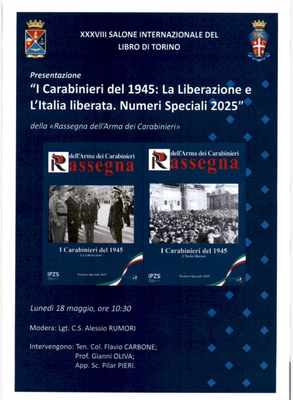 Salone del Libro, “I Carabinieri e la Liberazione”