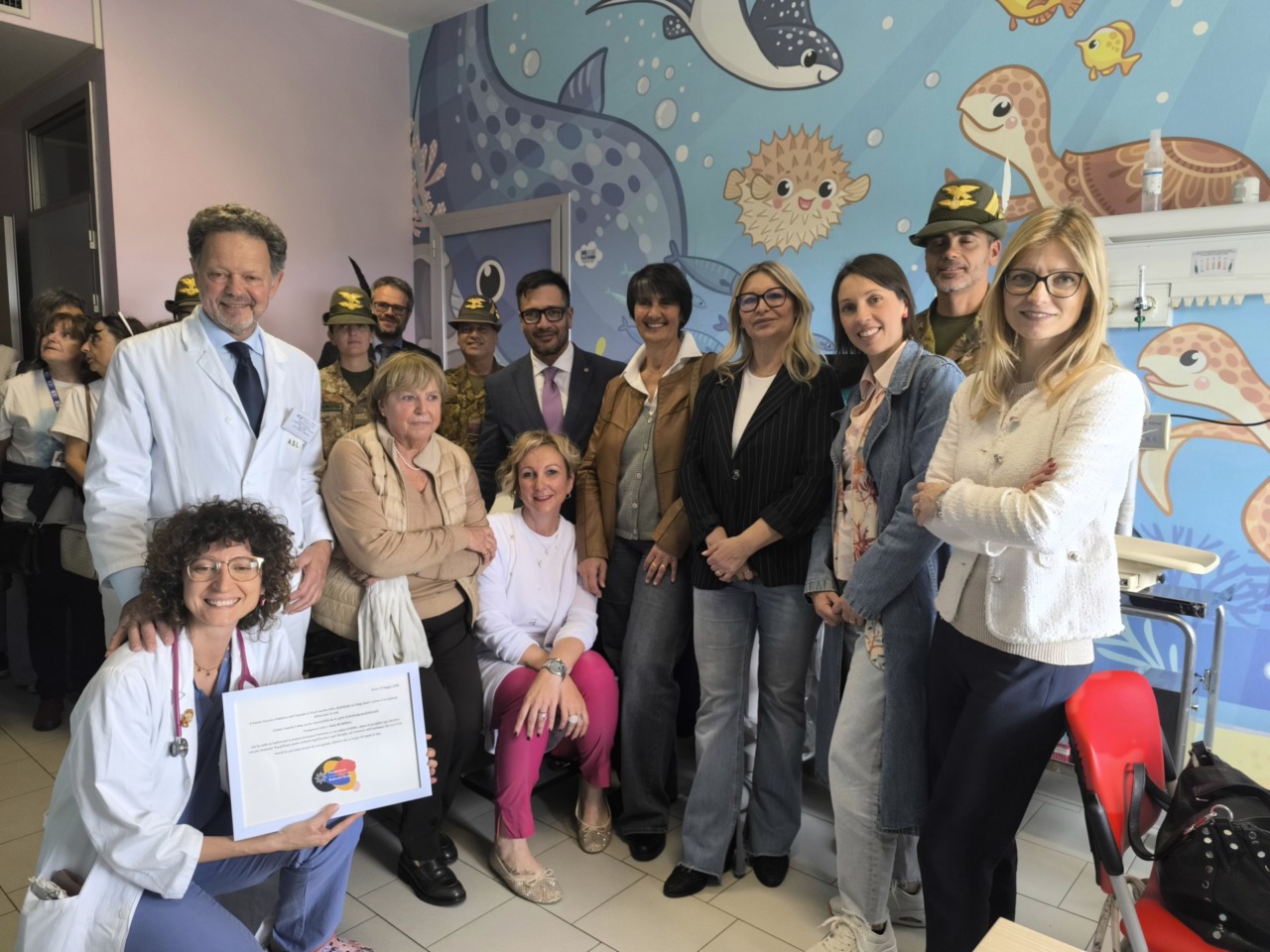 Alpini e associazioni insieme per i bambini: nuovo volto al Dea pediatrico di Rivoli