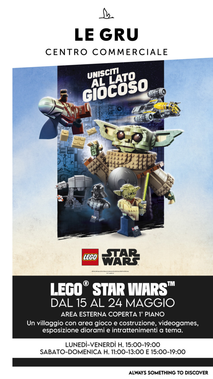 LEGO Star Wars dal 15 al 24 maggio alle Gru