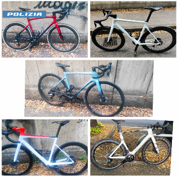 Torino, la Polizia recupera 5 bici da corsa rubate in un campo sinti