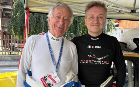 La storia di Ennio Moro: a 80 percorre la Cesana-Sestriere con la sua storica Opel