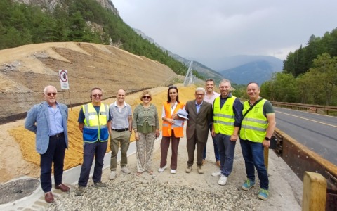 Bardonecchia, terminati i lavori del secondo lotto del vallo paramassi lungo la sp216