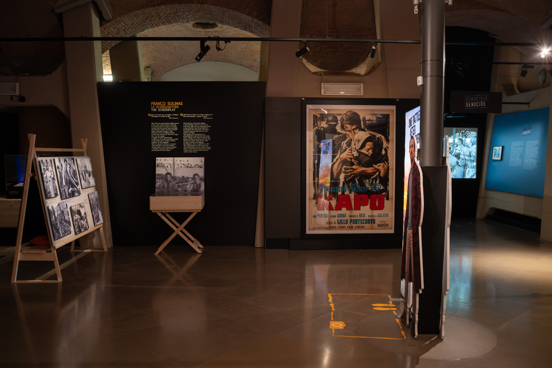 L'allestimento della mostra su Gillo Pontecorvo al Museo Nazionale del Cinema